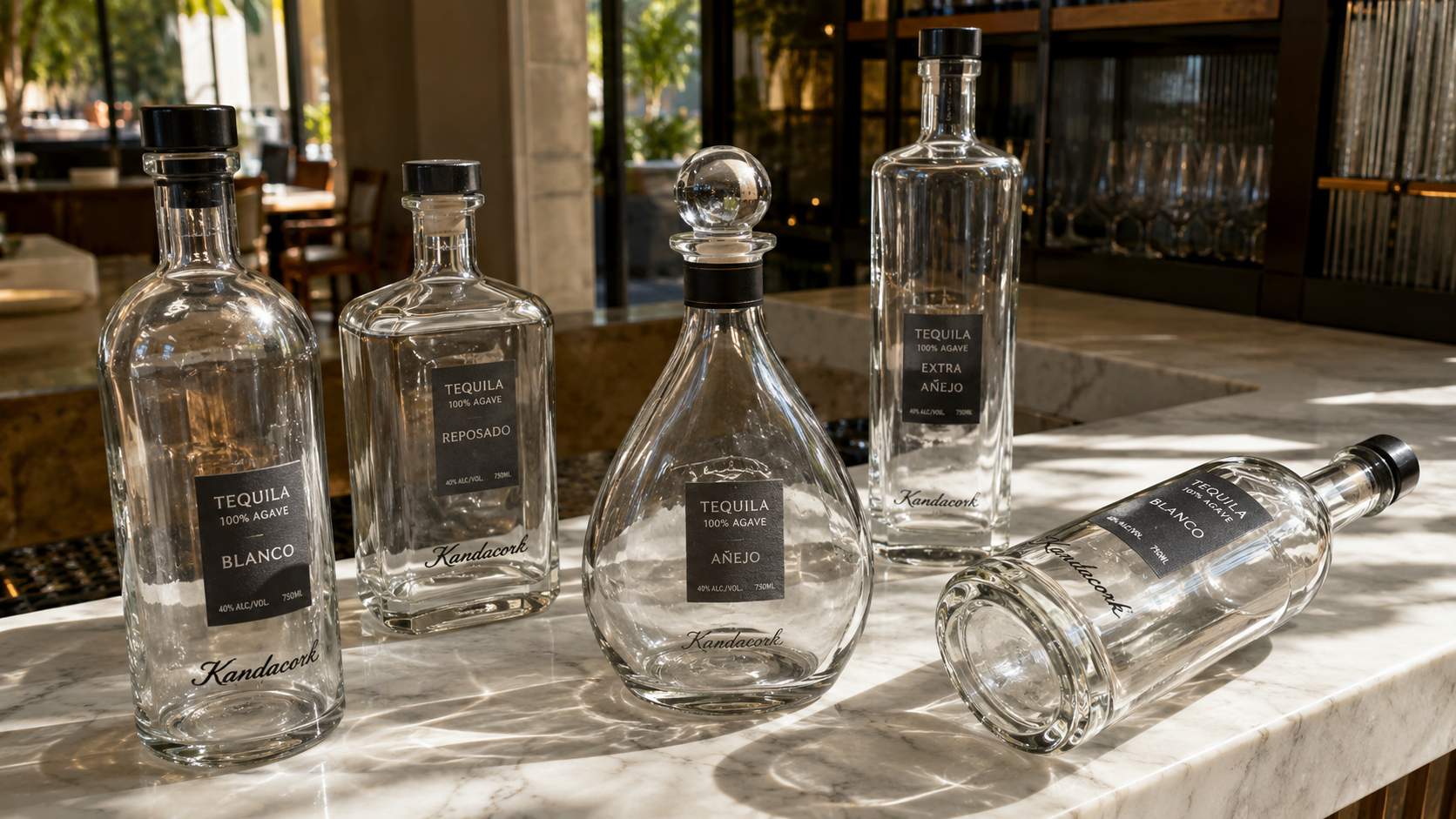 Source custom spirits bottles, stoppers, caps, decoration, samples, and export-ready packaging for whisky, vodka, gin, tequila, and rum.
