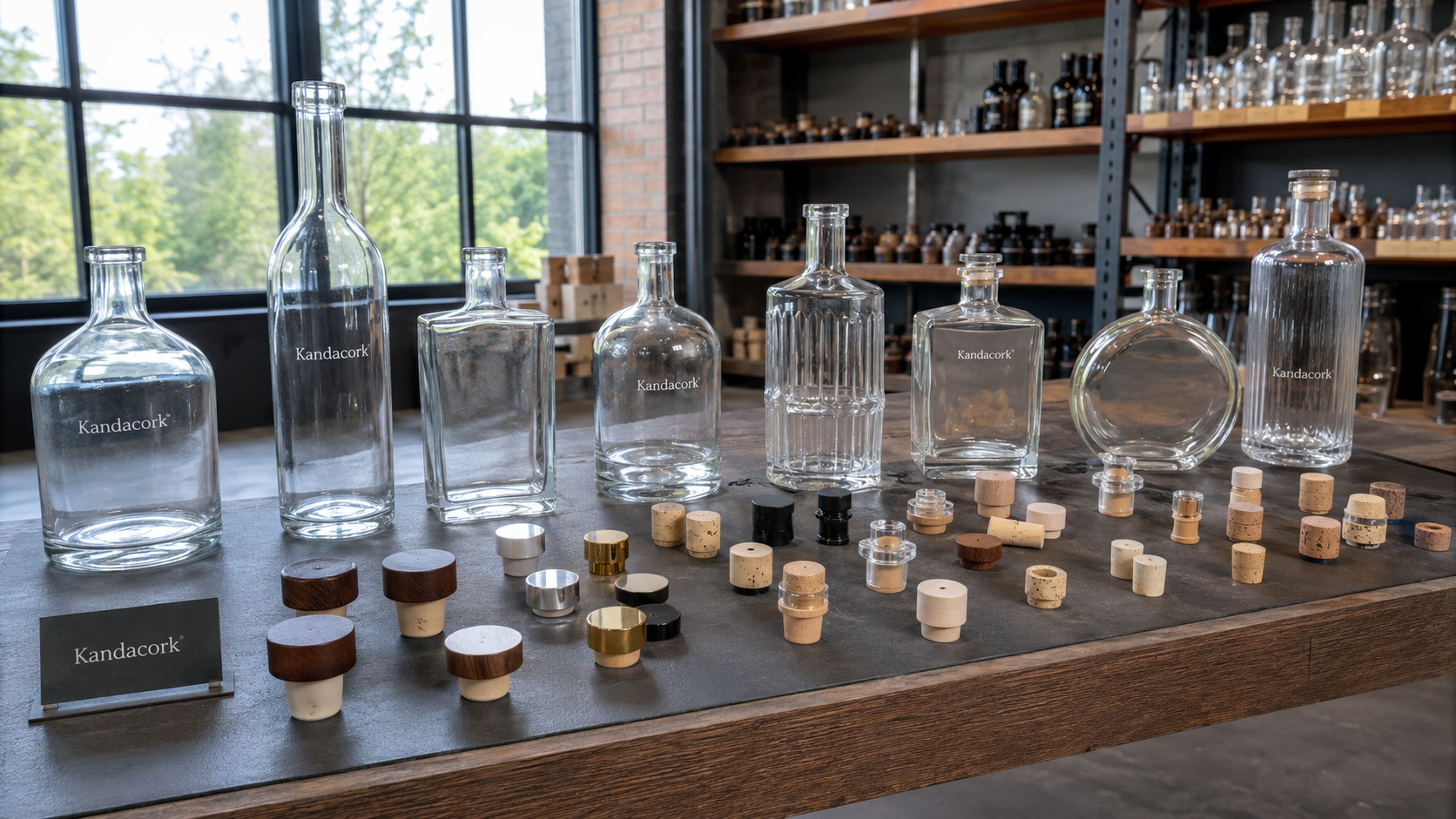 Source custom bottle closures for distilleries, including bar-top stoppers, ROPP caps, screw caps, samples, and bulk spirits packaging.