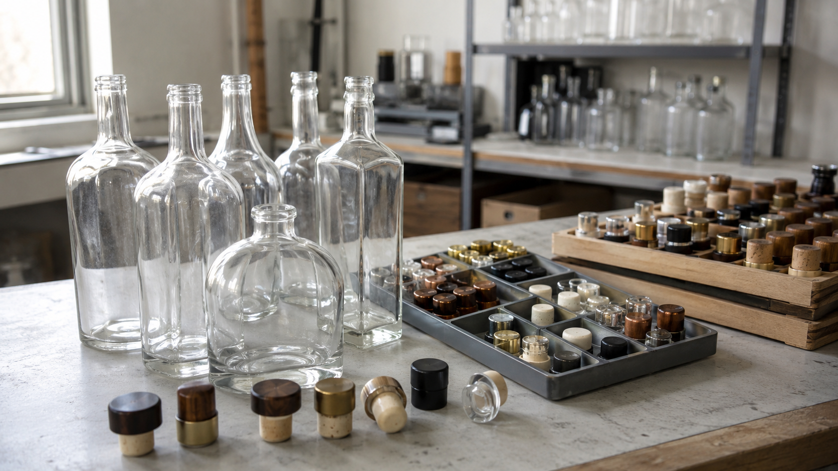 Source custom spirits packaging with bottle-matched stoppers, corks, screw caps, ROPP closures, capsules, and bulk supply support.