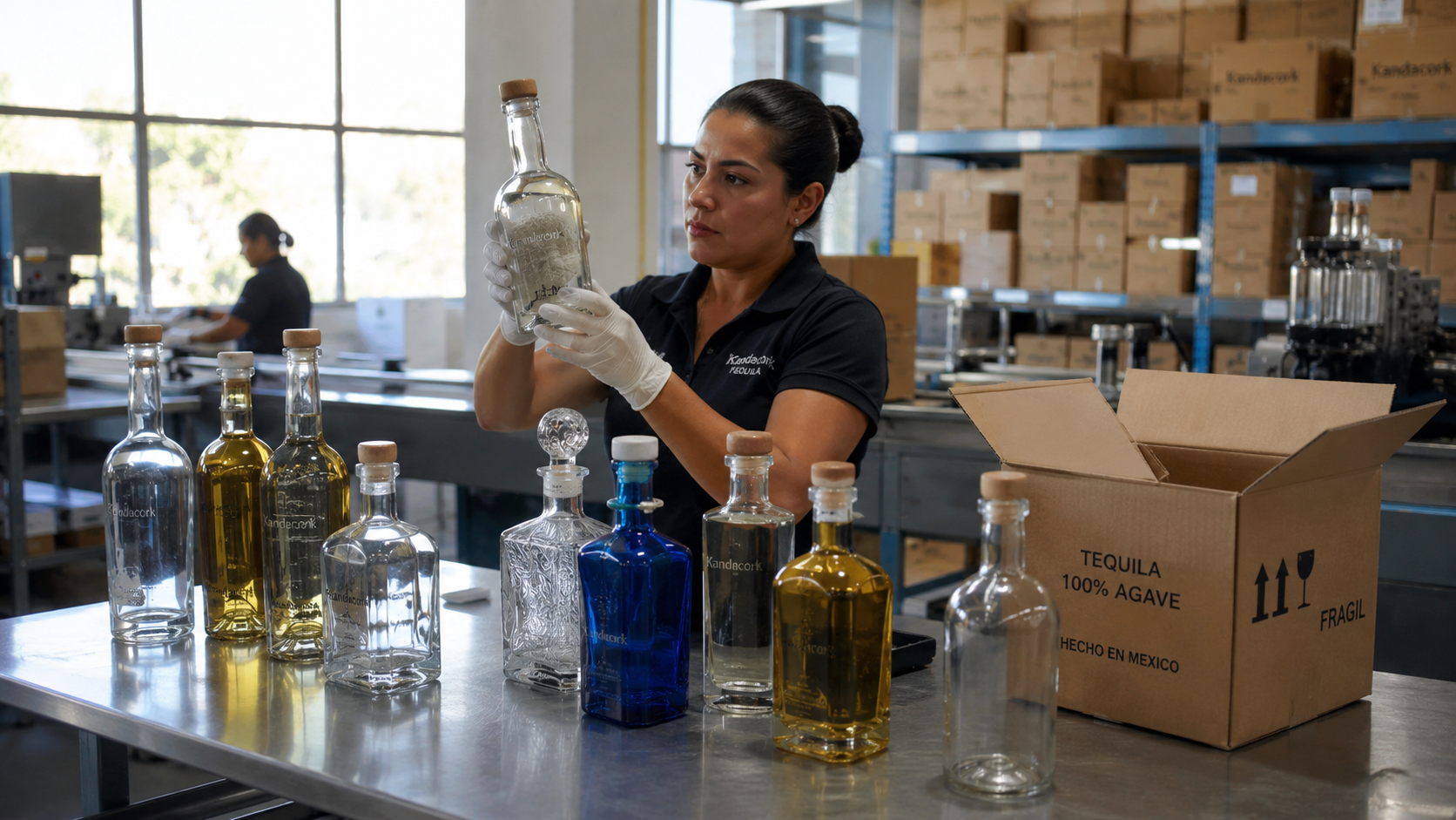 Find custom bottle closures for distilleries, including cork stoppers, bar tops, ROPP caps, and tamper-evident spirits caps.